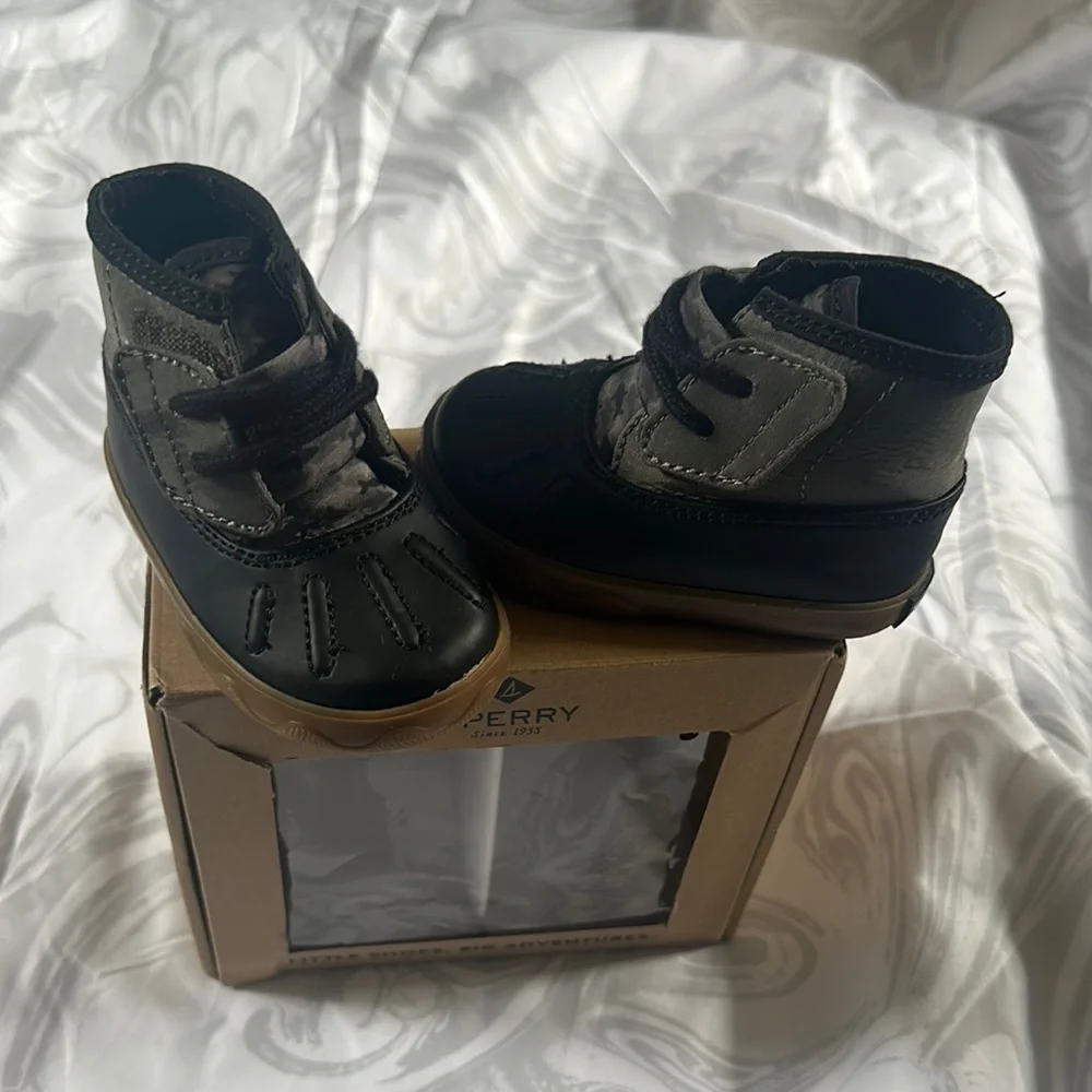 Sperry Black Kids Shoes